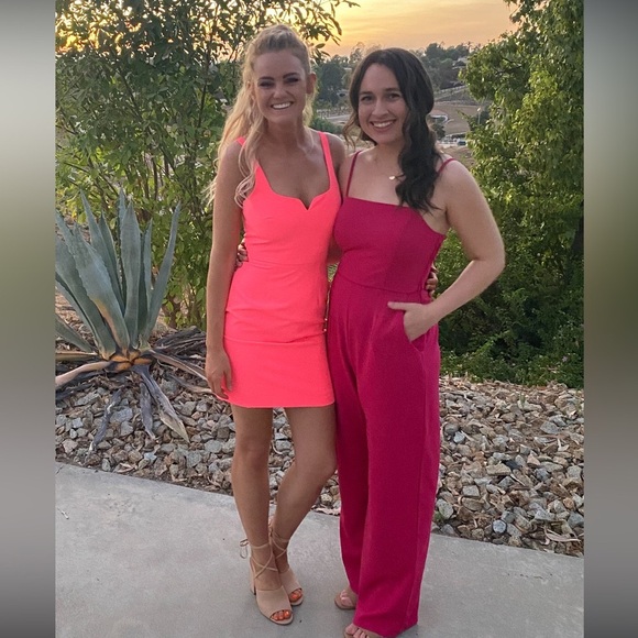 Gianni Bini Hot Pink Mini Dress - Picture 1 of 4